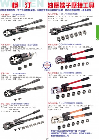 油壓端子壓接工具