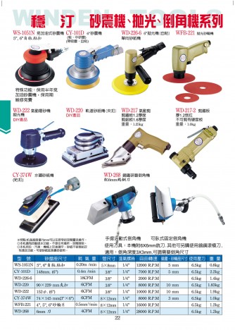 氣動砂震機、拋光、倒角機