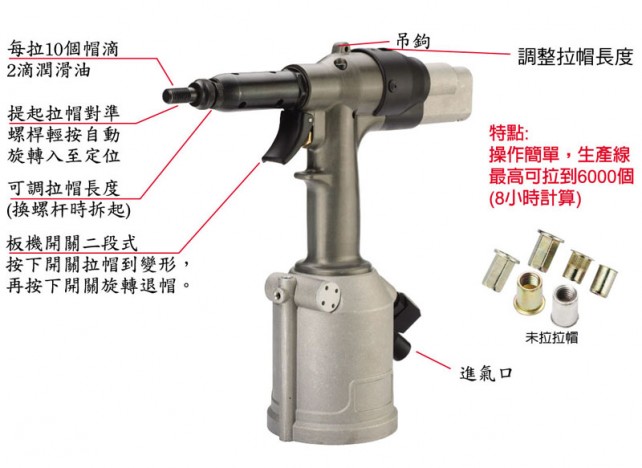 WD-25U 全自動油壓式拉帽槍